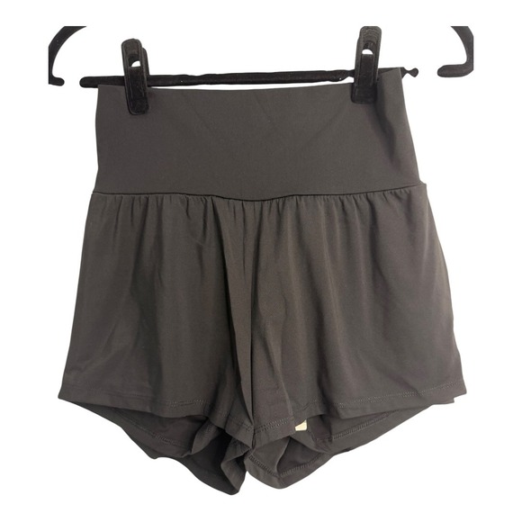 Halara SoftlyZero Airy‎ Super High Waisted Cool Touch Yoga Shorts Black M NWT - Picture 4 of 9